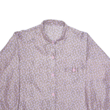 Womens Shirt Purple Floral Long Sleeve L