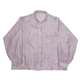 Womens Shirt Purple Floral Long Sleeve L