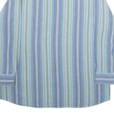 THOMAS LLOYD Mens Shirt Blue Striped Long Sleeve L