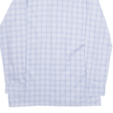 CREATION B Mens Shirt Blue Check Long Sleeve L
