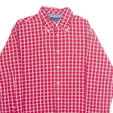 TOMMY HILFIGER Mens Shirt Red Check Long Sleeve M