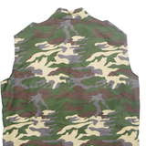 BOLAND Mens Shirt Green Camouflage Sleeveless L
