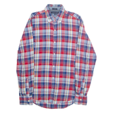 TOMMY HILFIGER Custom Fit Mens Shirt Red Plaid Long Sleeve S