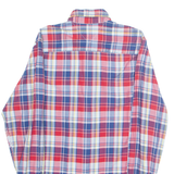 TOMMY HILFIGER Custom Fit Mens Shirt Red Plaid Long Sleeve S