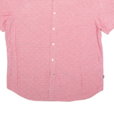 NAUTICA Classic Fit Mens Shirt Pink Crazy Pattern L