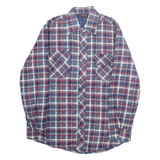 WIND CREST Mens Shirt Blue Check Long Sleeve S