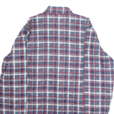 WIND CREST Mens Shirt Blue Check Long Sleeve S
