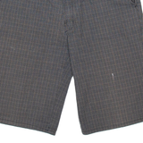 DICKIES Mens Workwear Shorts Grey Relaxed Check M W32