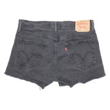 LEVI'S 514 Womens Denim Shorts Black Relaxed M W34