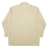 DICKIES Workwear Mens Plain Shirt Brown Long Sleeve L