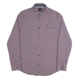 GUESS Jefferson Super Slim Fit Mens Shirt Red Check Long Sleeve XL