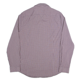 GUESS Jefferson Super Slim Fit Mens Shirt Red Check Long Sleeve XL