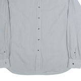 DKNY Mens Shirt Black Pinstripe Long Sleeve XL