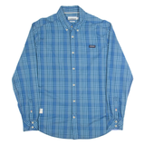 NAPAPIJRI Mens Shirt Blue Check Long Sleeve M