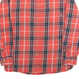 KICKERS Mens Shirt Red Check Long Sleeve M
