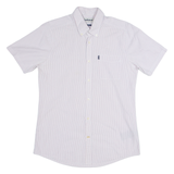 BARBOUR Seesucker Mens Shirt Red Striped S