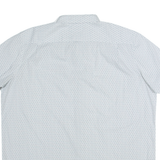 MICHAEL KORS Mens Shirt White Geometric 2XL