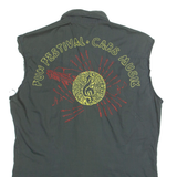 DIESEL Mens Plain Shirt Grey Sleeveless S