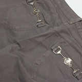 TRUSSARDI Womens Trousers Grey Regular Straight W29 L29