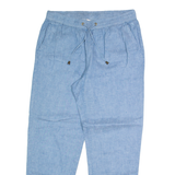 JOULES Womens Trousers Blue Relaxed Tapered W30 L27