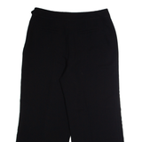 WHISTLES Workwear Womens Trousers Black Relaxed Wide-Leg W32 L27