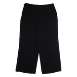 WHISTLES Workwear Womens Trousers Black Relaxed Wide-Leg W32 L27