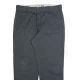 DICKIES Chino Mens Trousers Grey Regular Straight W38 L29