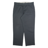 DICKIES Chino Mens Trousers Grey Regular Straight W38 L29