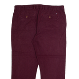 TOMMY HILFIGER Chino Mens Trousers Purple Regular Straight W38 L27