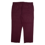 TOMMY HILFIGER Chino Mens Trousers Purple Regular Straight W38 L27