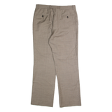 TOMMY HILFIGER Chino Mens Trousers Beige Regular Straight Wool W32 L30