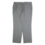 TOMMY HILFIGER Chino Mens Trousers Grey Regular Straight Wool W38 L32