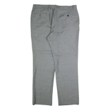 TOMMY HILFIGER Chino Mens Trousers Grey Regular Straight Wool W38 L32
