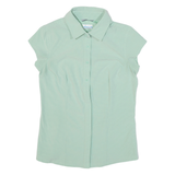 COLUMBIA Womens Shirt Green Check S