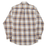 MCGREGOR Mens Shirt Blue Check Long Sleeve M