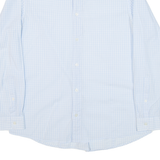 MICHAEL KORS Slim Fit Mens Shirt Blue Gingham Long Sleeve L