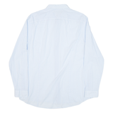 MICHAEL KORS Slim Fit Mens Shirt Blue Gingham Long Sleeve L