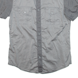 GUESS Slim Fit Mens Plain Shirt Grey XS