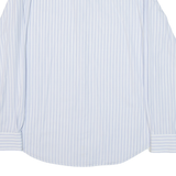 TOMMY HILFIGER Fitted Mens Shirt Blue Striped Long Sleeve XL
