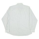 MELCO Mens Shirt Green Striped Long Sleeve XL