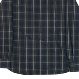 TOMMY HILFIGER Mens Shirt Blue Check Long Sleeve S