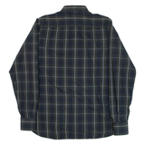 TOMMY HILFIGER Mens Shirt Blue Check Long Sleeve S