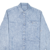 CALVIN KLEIN JEANS Mens Shirt Blue Long Sleeve S