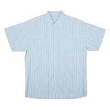 Mens Shirt Blue Striped XL