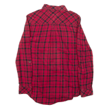 TOMMY HILFIGER Womens Shirt Red Check Long Sleeve XS