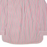 TOMMY HILFIGER Mens Shirt Red 90s Striped Long Sleeve XL