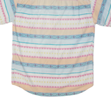 Mens Shirt Pink Fair Isle M