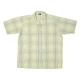 HAPPY LIFE Mens Shirt Yellow 90s Check L