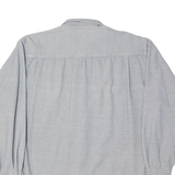 MEXX Mens Plain Shirt Grey Long Sleeve M