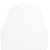 POLO RALPH LAUREN Classic Fit Womens Shirt White Pinstripe Long Sleeve UK 6